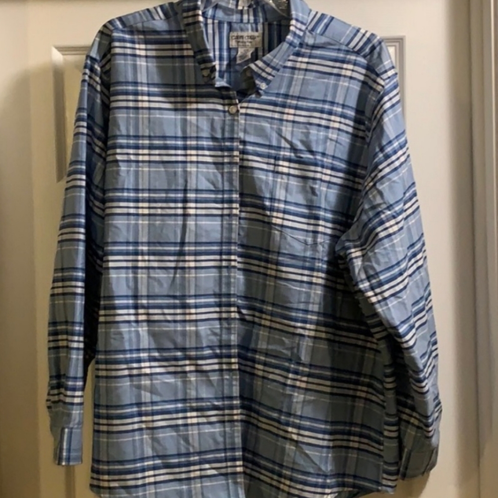 Cabin Creek Long Sleeve Plaid 22W Button up Shirt